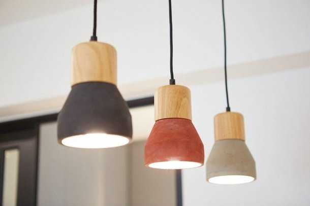 Cosy Cafe Setting with Cement Light Hang - Comfort Furniture