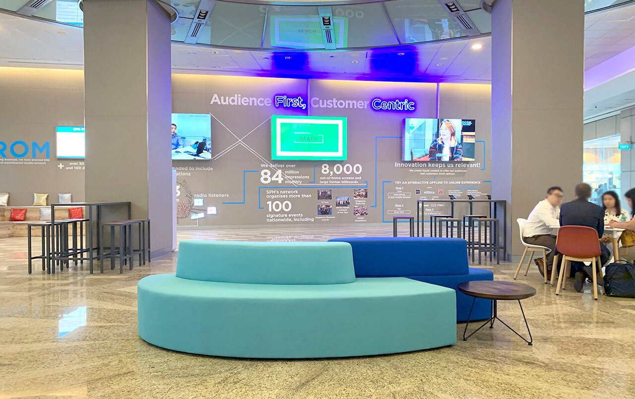 Modular Sofas in Reception Area - Comfort Furniture