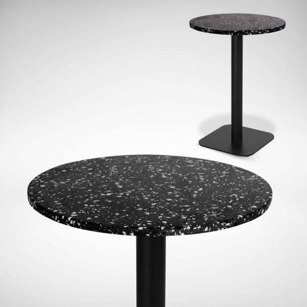 Cafe Table with Terrazzo Top - Comfort Furniture