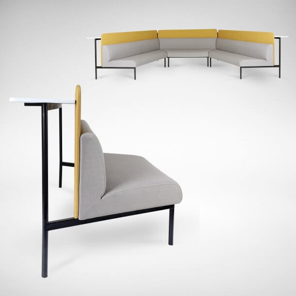 High Back Modular Sofa for Office Use - Comfort Furniture