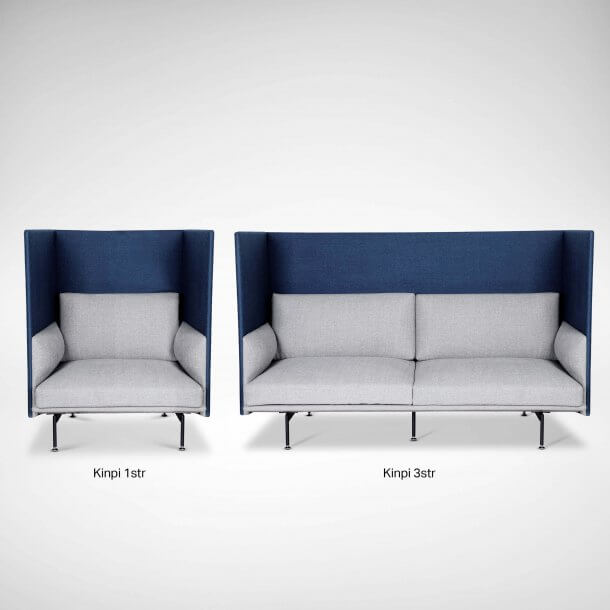 High Back Kinpi Sofa for Working Space - Comfort Furniture