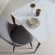 Top View of Carrera White Sintered Top Dining Table - Comfort Furniture