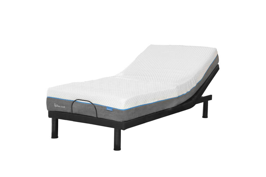 Baton Sleep Single Mattress Setup With Benita Single Adjustable Bed Frame - Comfort Furniture