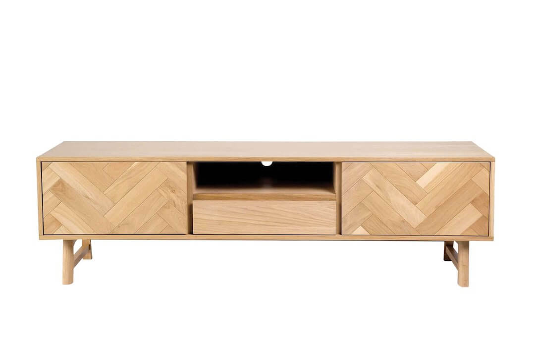 Javier Solid Acacia Wood TV Console - Comfort Furniture