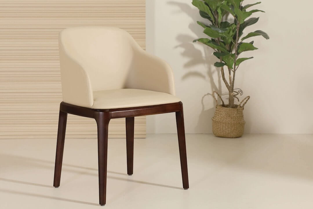 Modern Ciao Ash Wood Arm Chair - Comfort Furniture