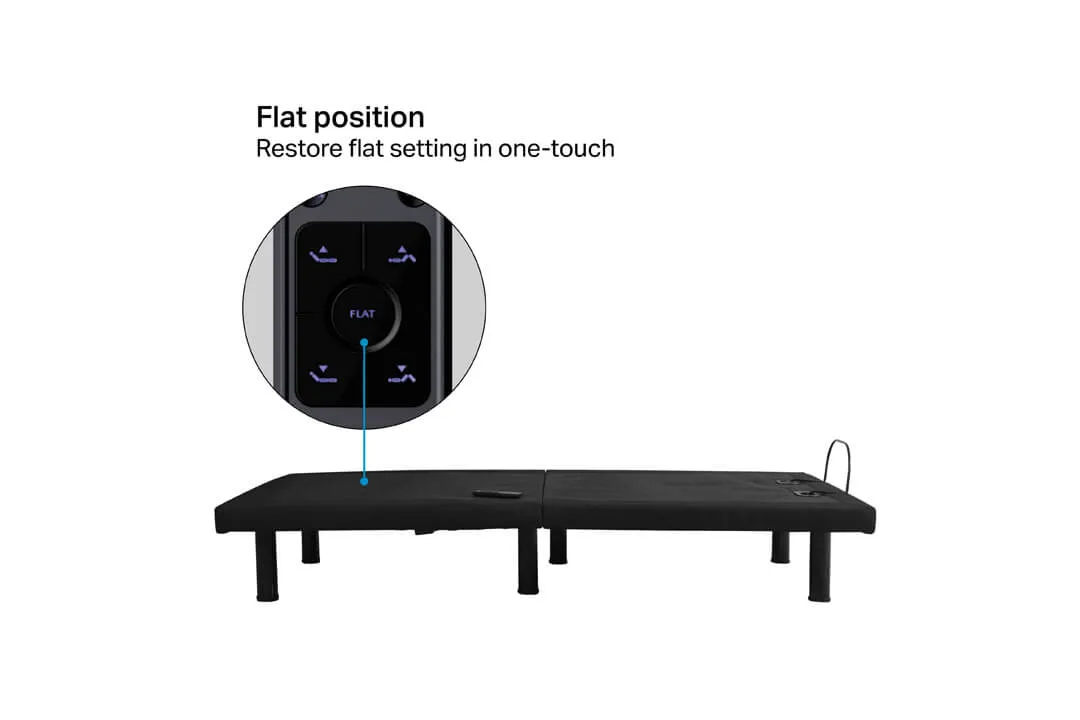 Restore Flat Position Just In A Single Touch With Benita Adjustable Bed Frame - Comfort Furniture