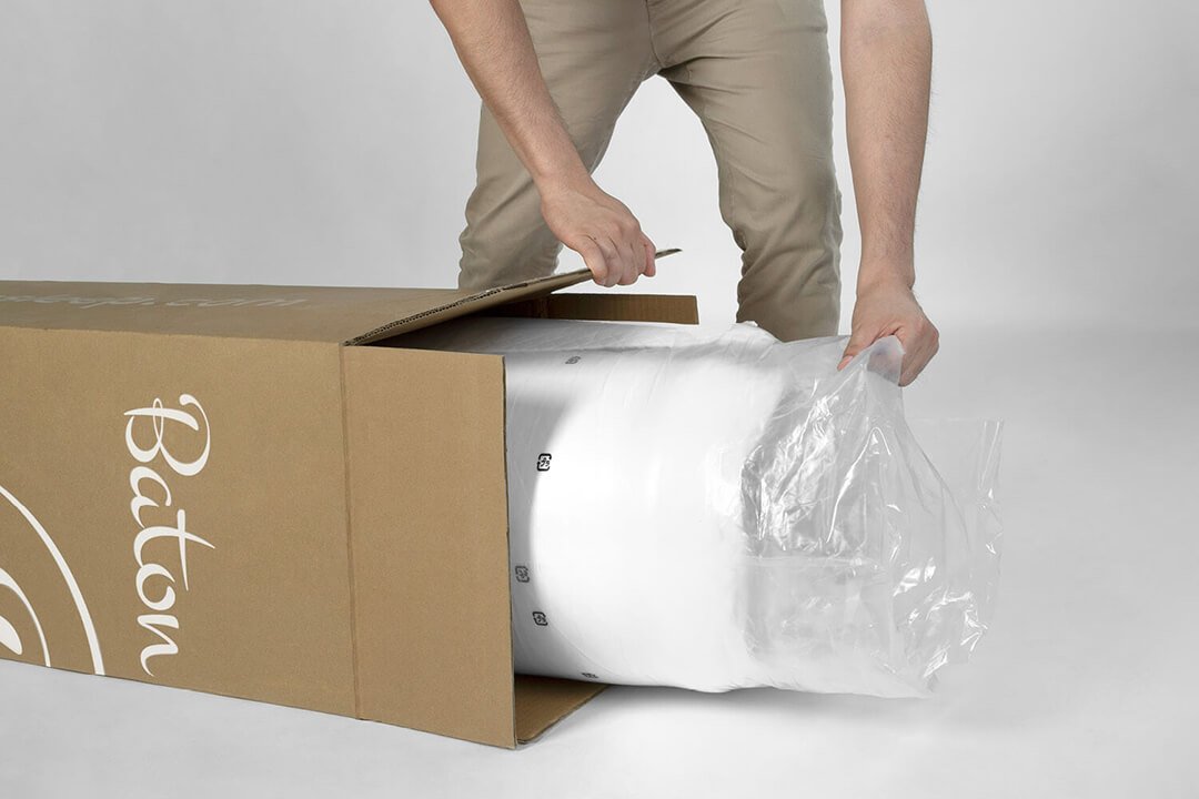 Baton Sleep Memory Foam Mattress Comes With Compact Packaging - Comfort Furniture