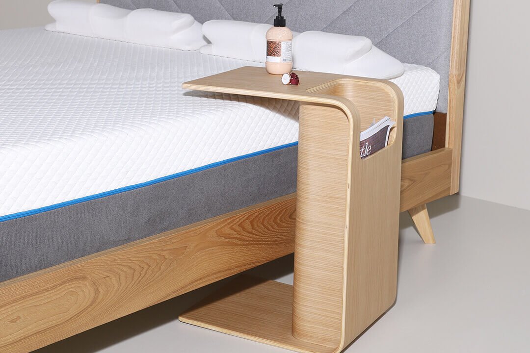 Delilah Bedside Table With Storage Spaces - Comfort Furniture
