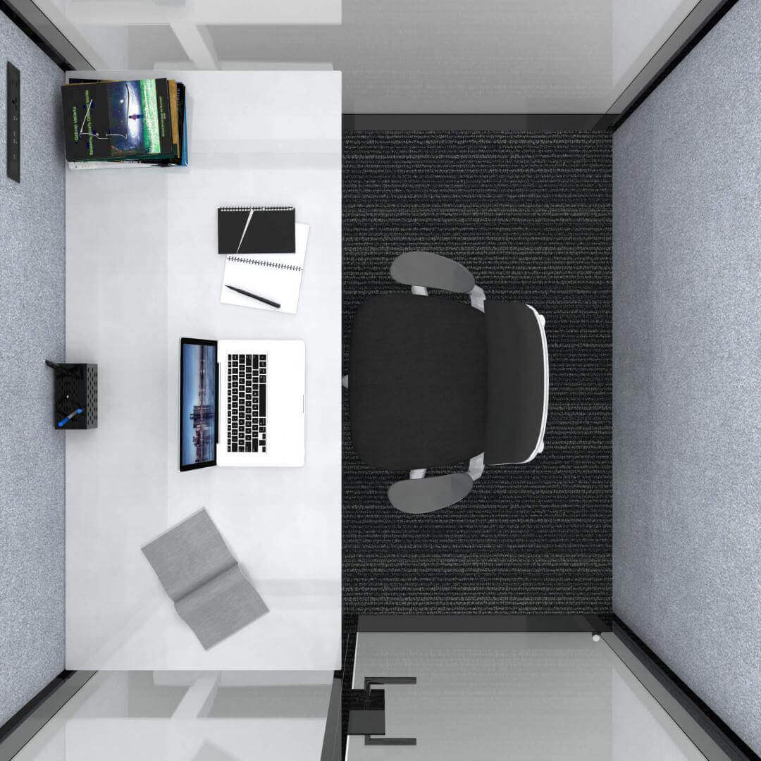 Lull Solo Plus Office Pods Interior View - Comfort Furniture