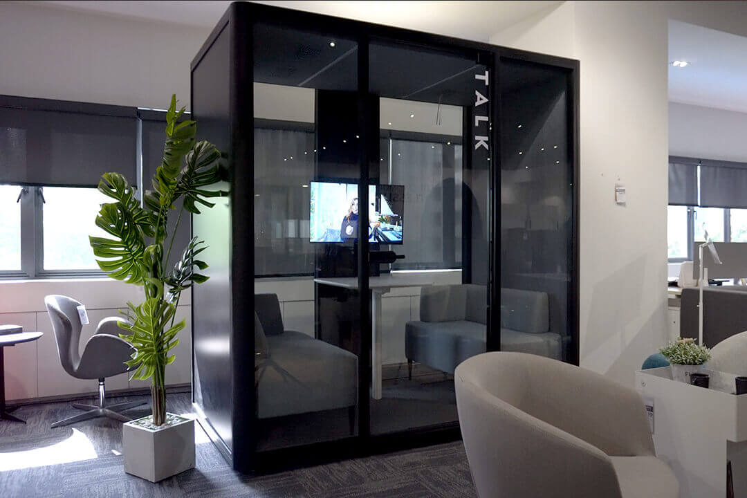 Lull Talk Black Privacy Pods For Office - Comfort Furniture