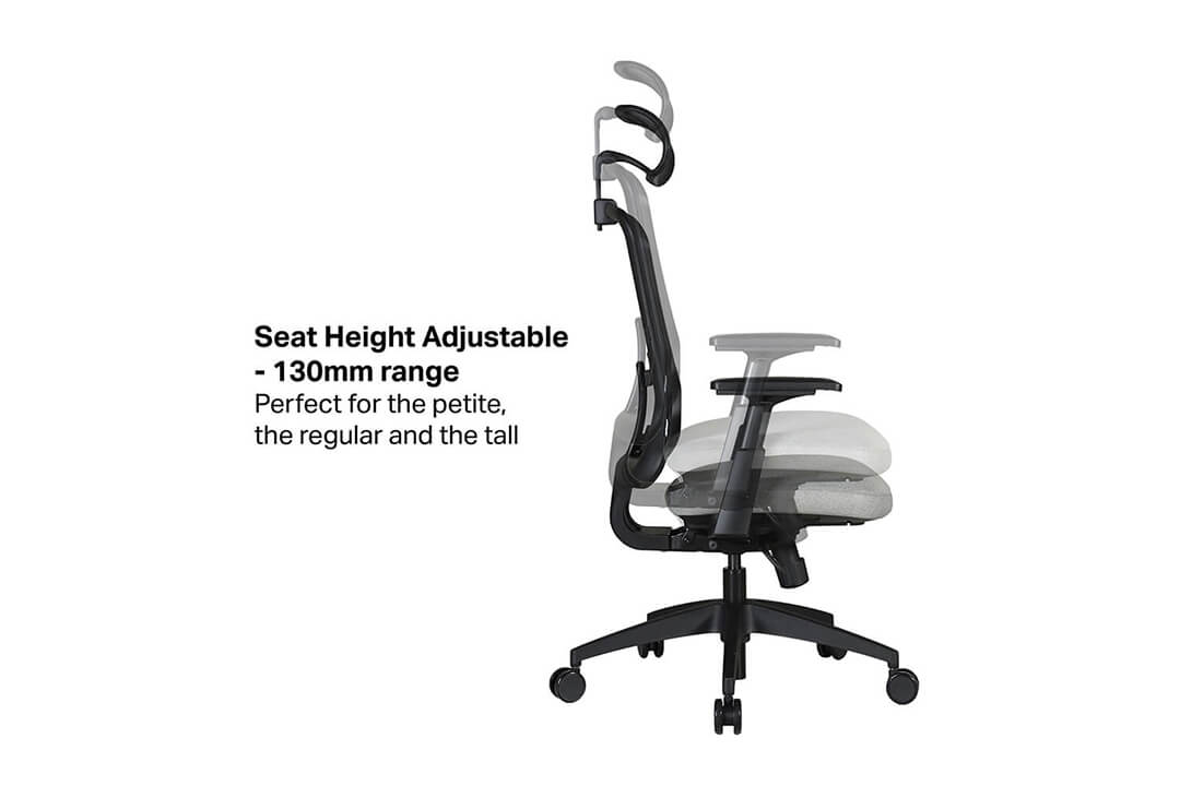 Stellar Ergonomic Chair With Seat Height Adjustable Feature - Comfort Furniture