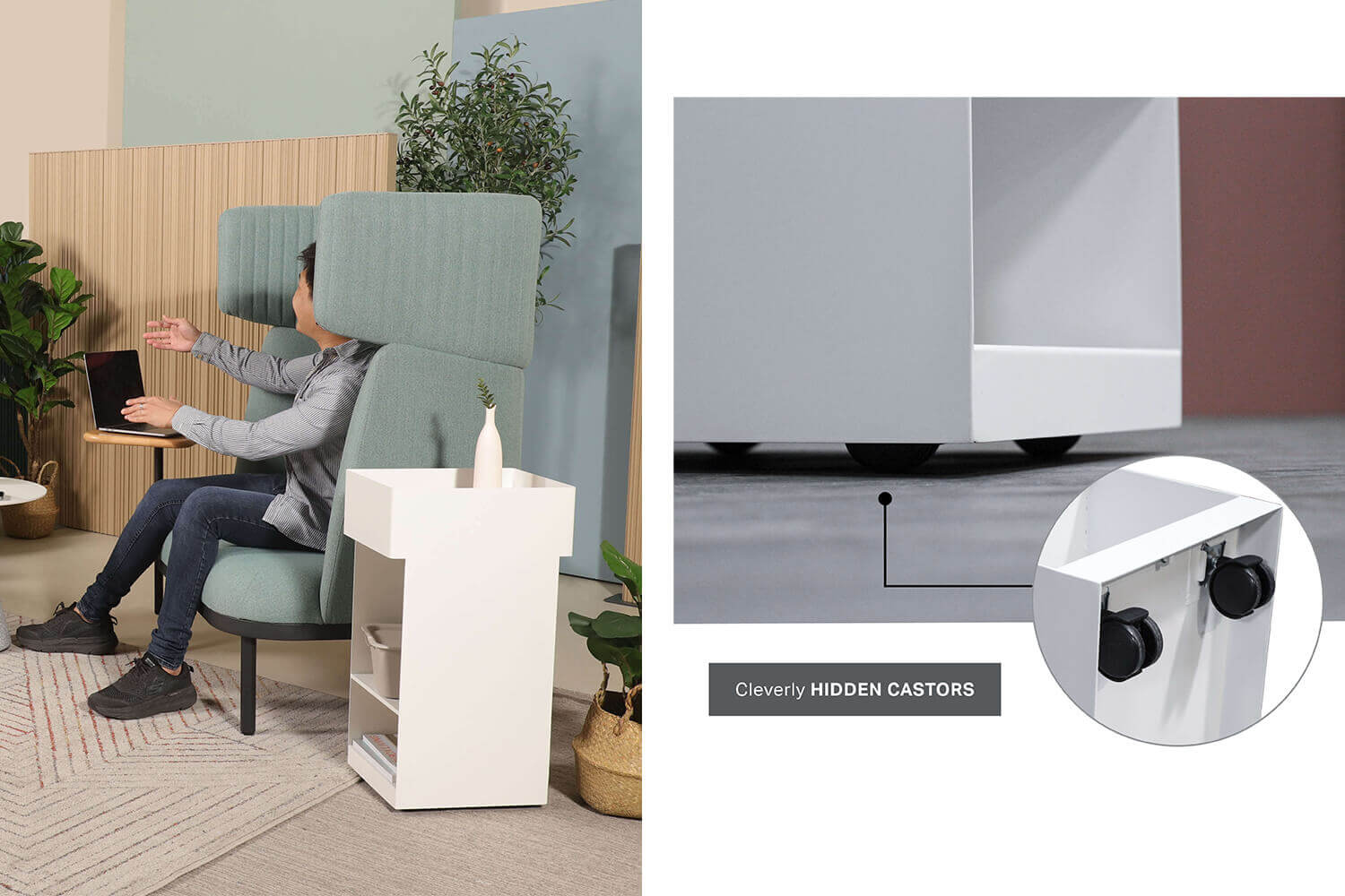Turret mobile pedestal - Comfort Furniture