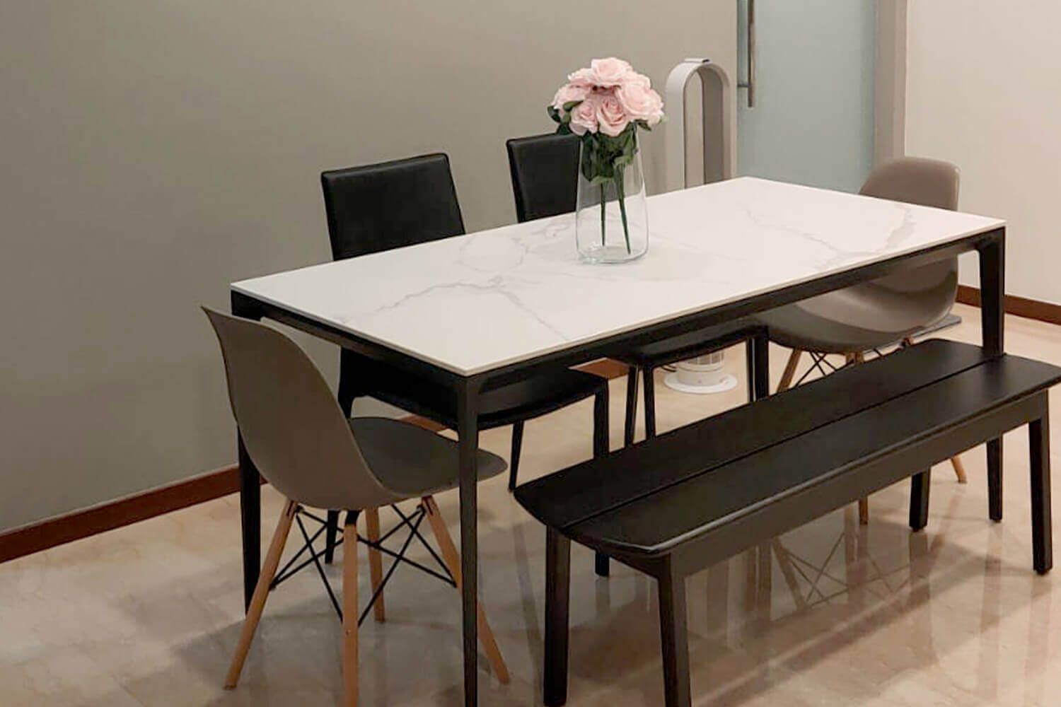 Argo Tower Chair + Anson Chair + Haru Bench - Comfort Furniture