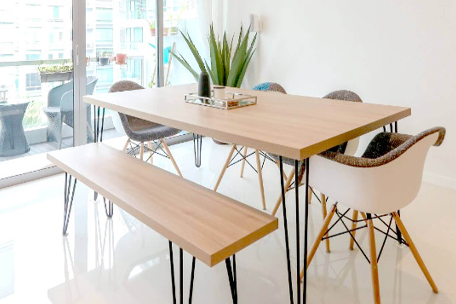 Customised Dining Table + Bench - Comfort Furniture