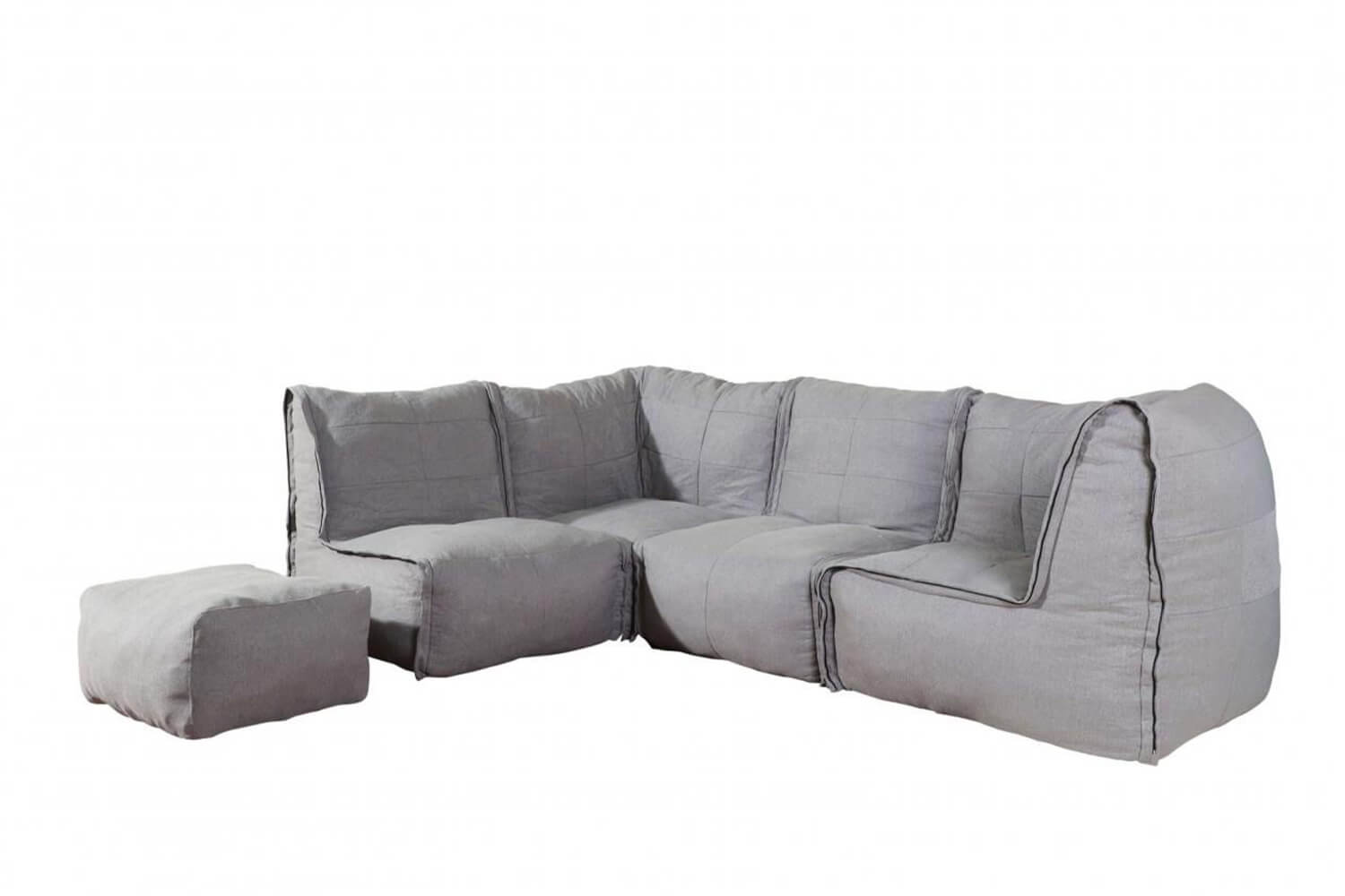 Bulge 3 seater L-shaped modular sofa Bulge Ottoman 2 1220x1220 - Comfort Furniture