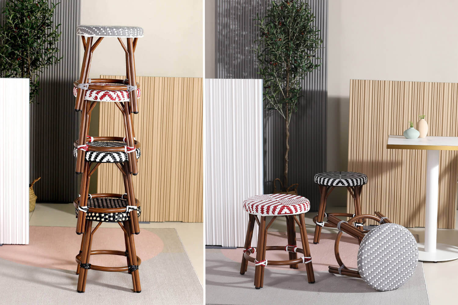 Eve Wicker Stool 1 - Comfort Furniture