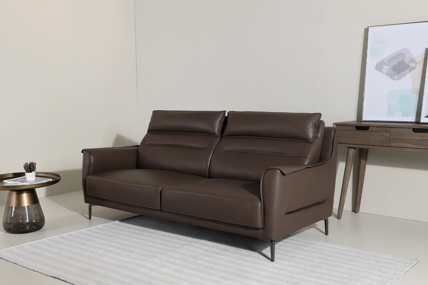 Judi leather sofa - Comfort Furniture