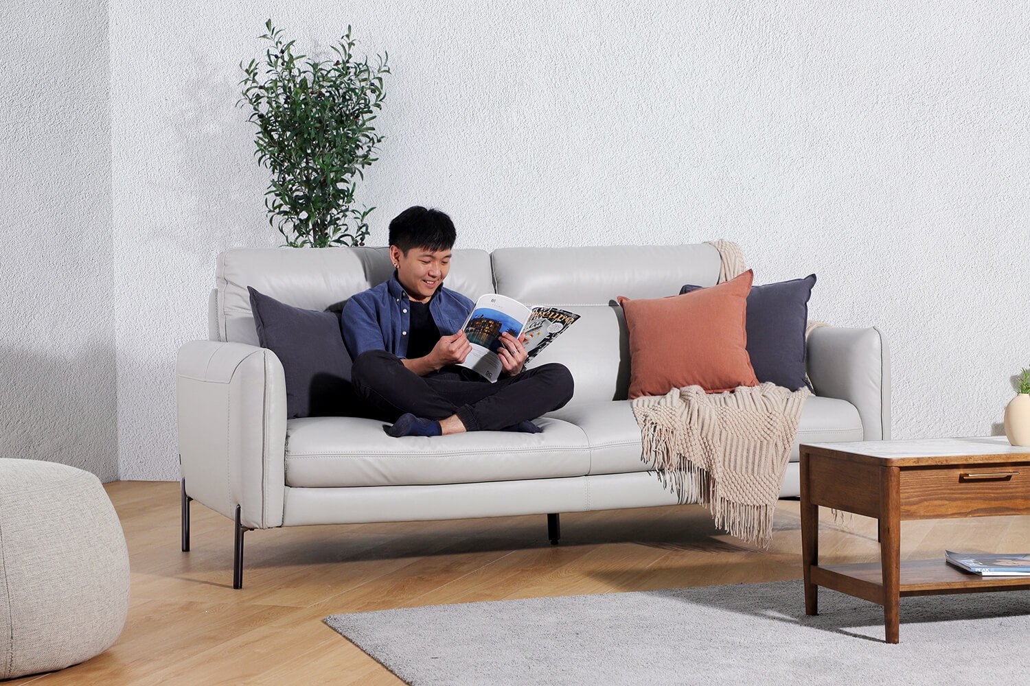 Karachi Dove grey sofa - Comfort Furniture