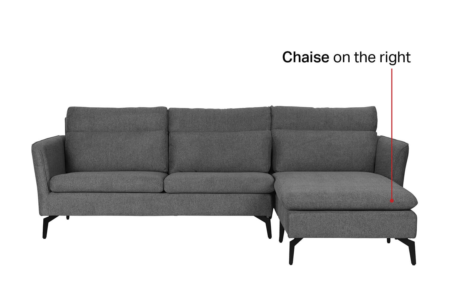 Reiko L-shaped sofa 2 - Comfort Furniture