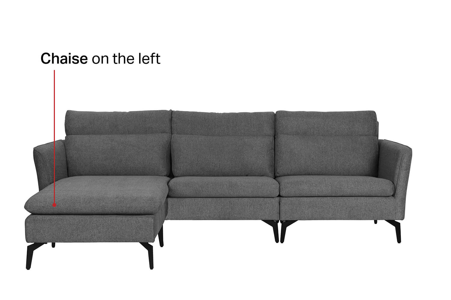 Reiko L-shaped sofa - Comfort Furniture