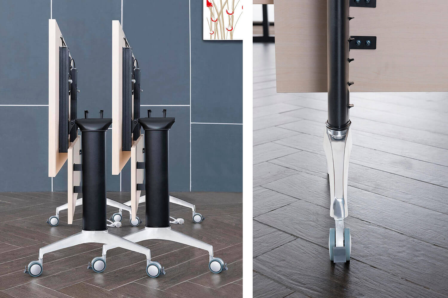 Boost Folding Table with Wheel Castors - Comfort Furniture