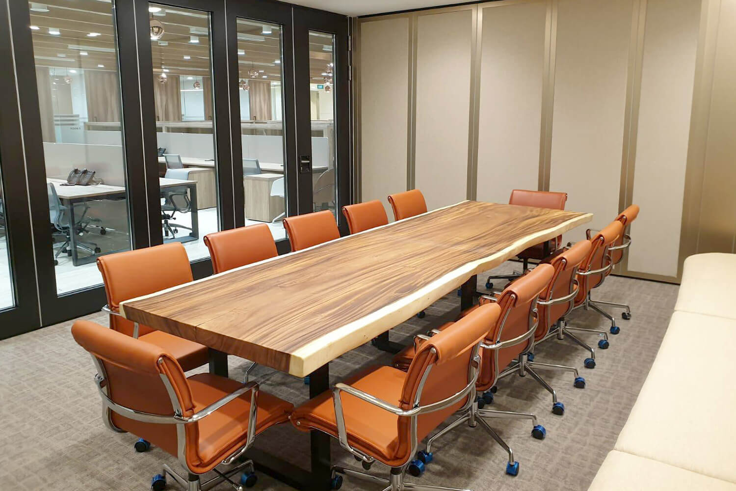 Faux Leather Wigo Office Chair with meeting room setup - Comfort Furniture