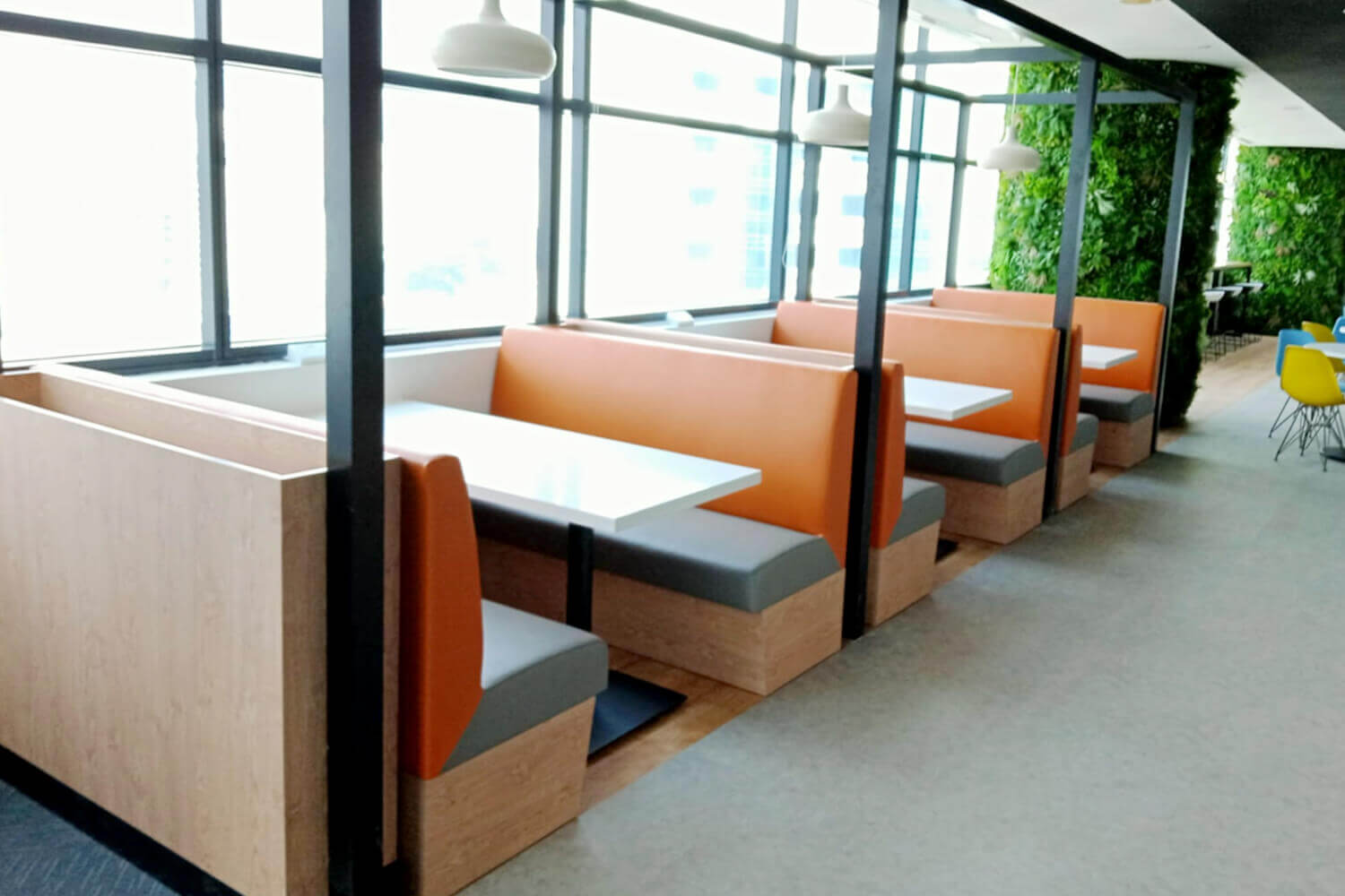 Fixed Booth Seats in Cafe - Comfort Furniture