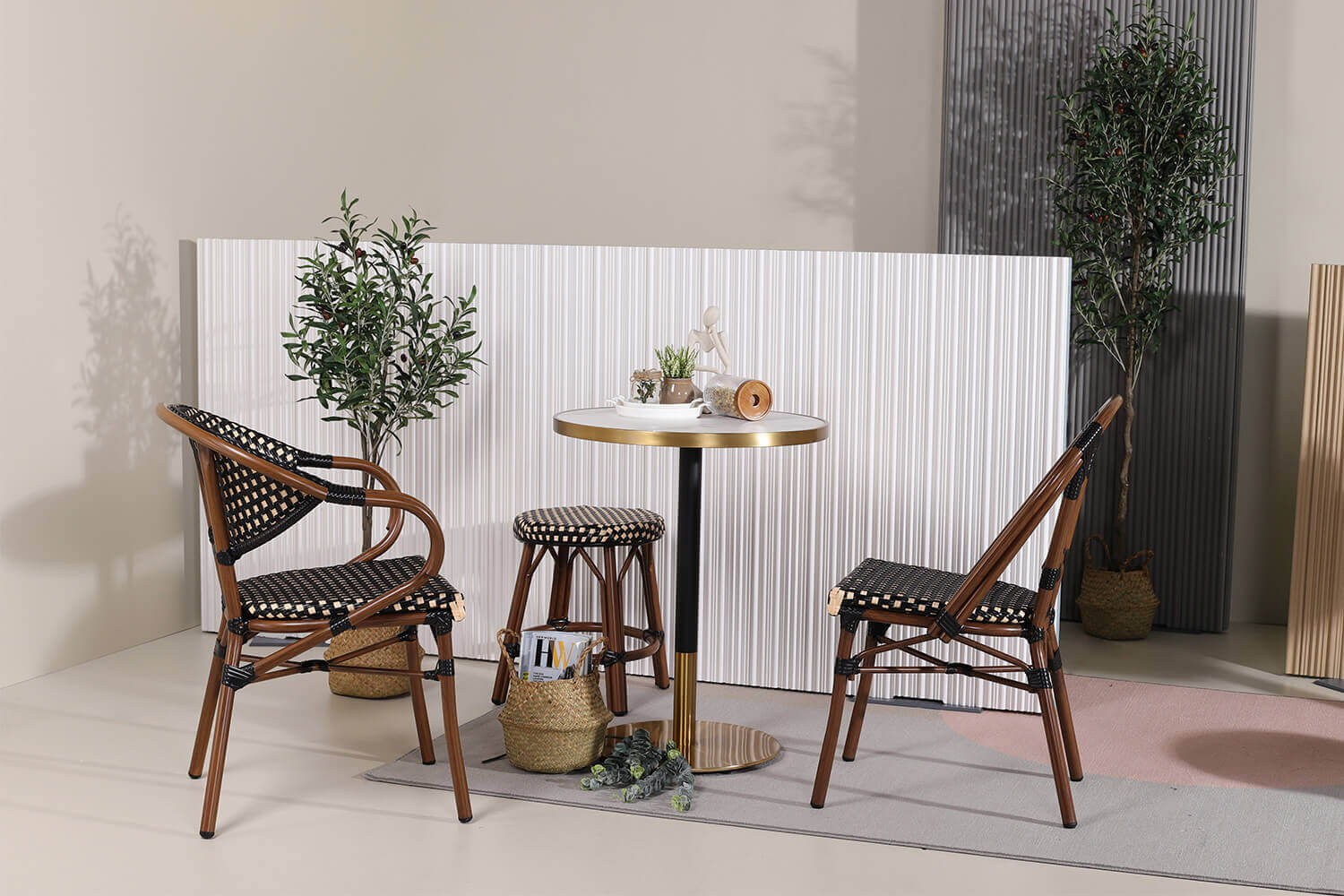 Kora Chairs Eve Wicker Stool 1 - Comfort Furniture