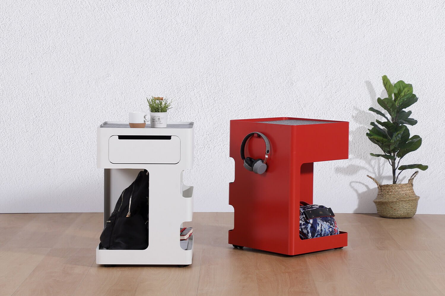 Red Cassidy Mobile Pedestal Office Storage - Comfort Furniture