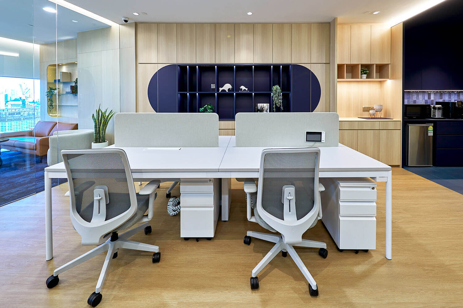 White Dan Mobile Pedestal - Comfort Furniture