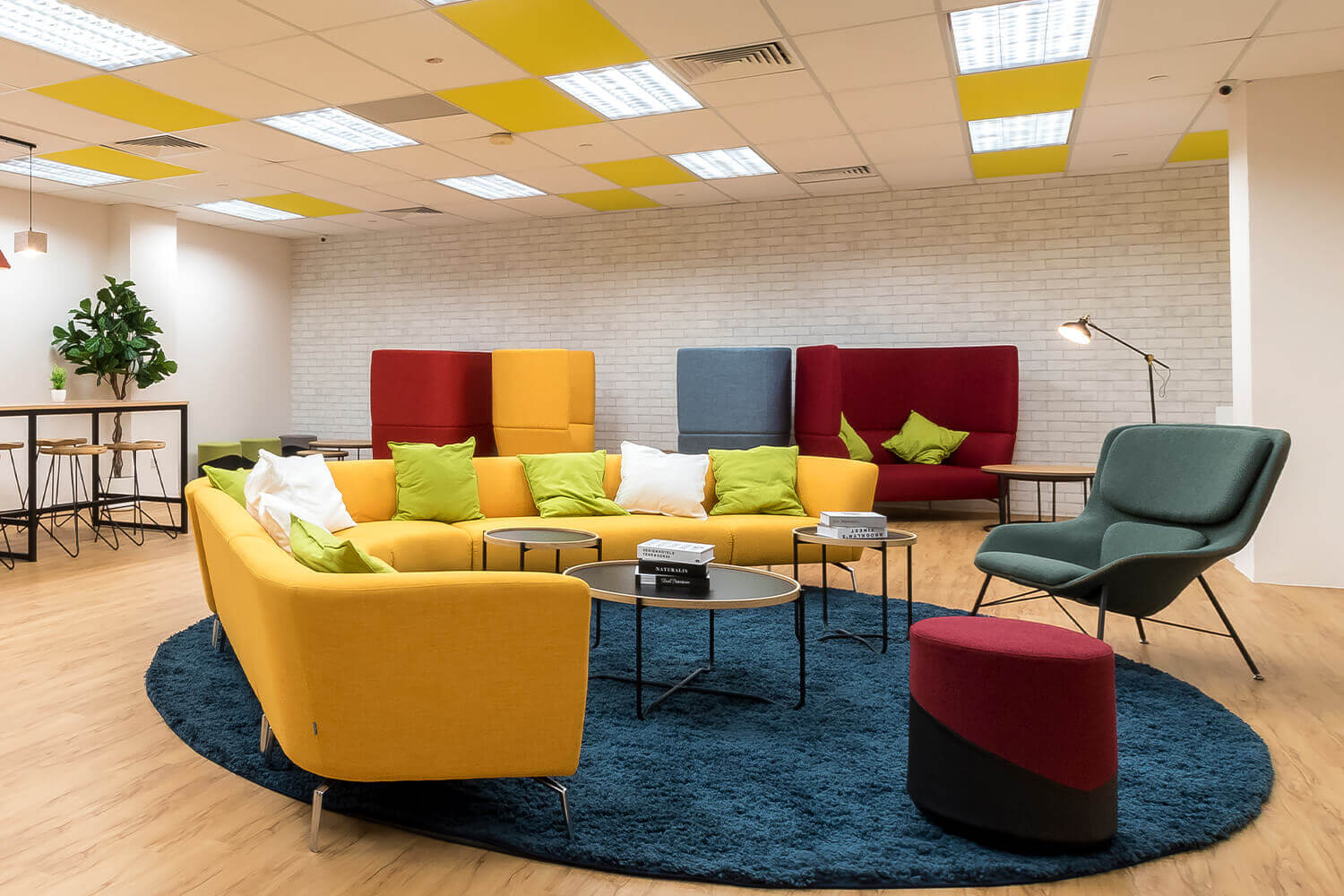Yellow Oat Midback Modular Sofa - Comfort Furniture