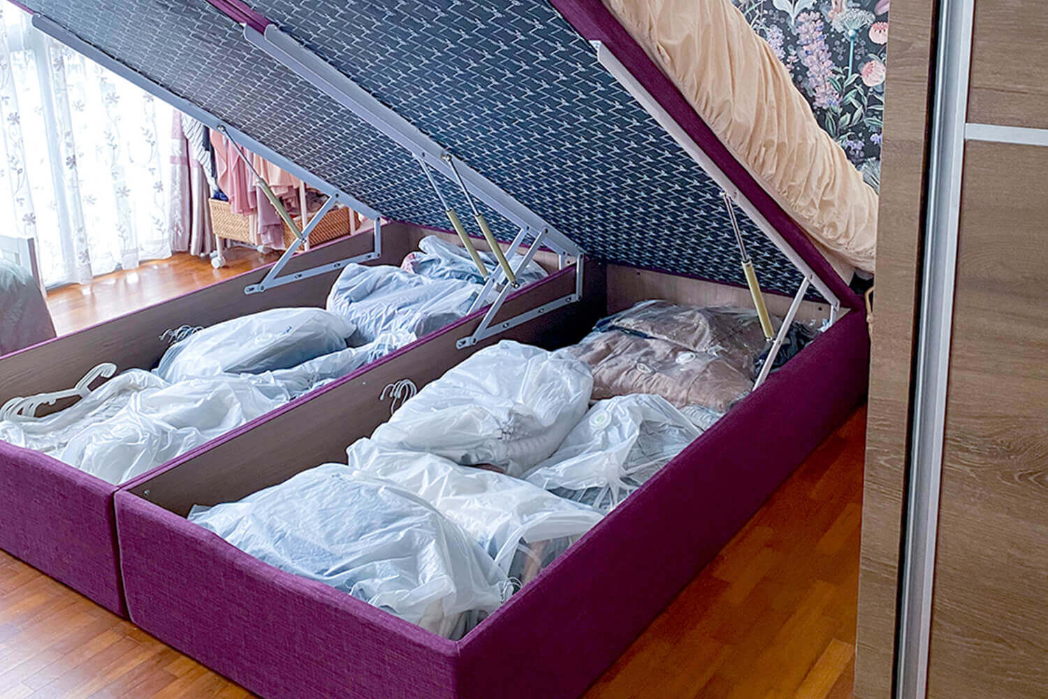 Ascot Storage Bed Hidden Storage 2 - Comfort Furniture