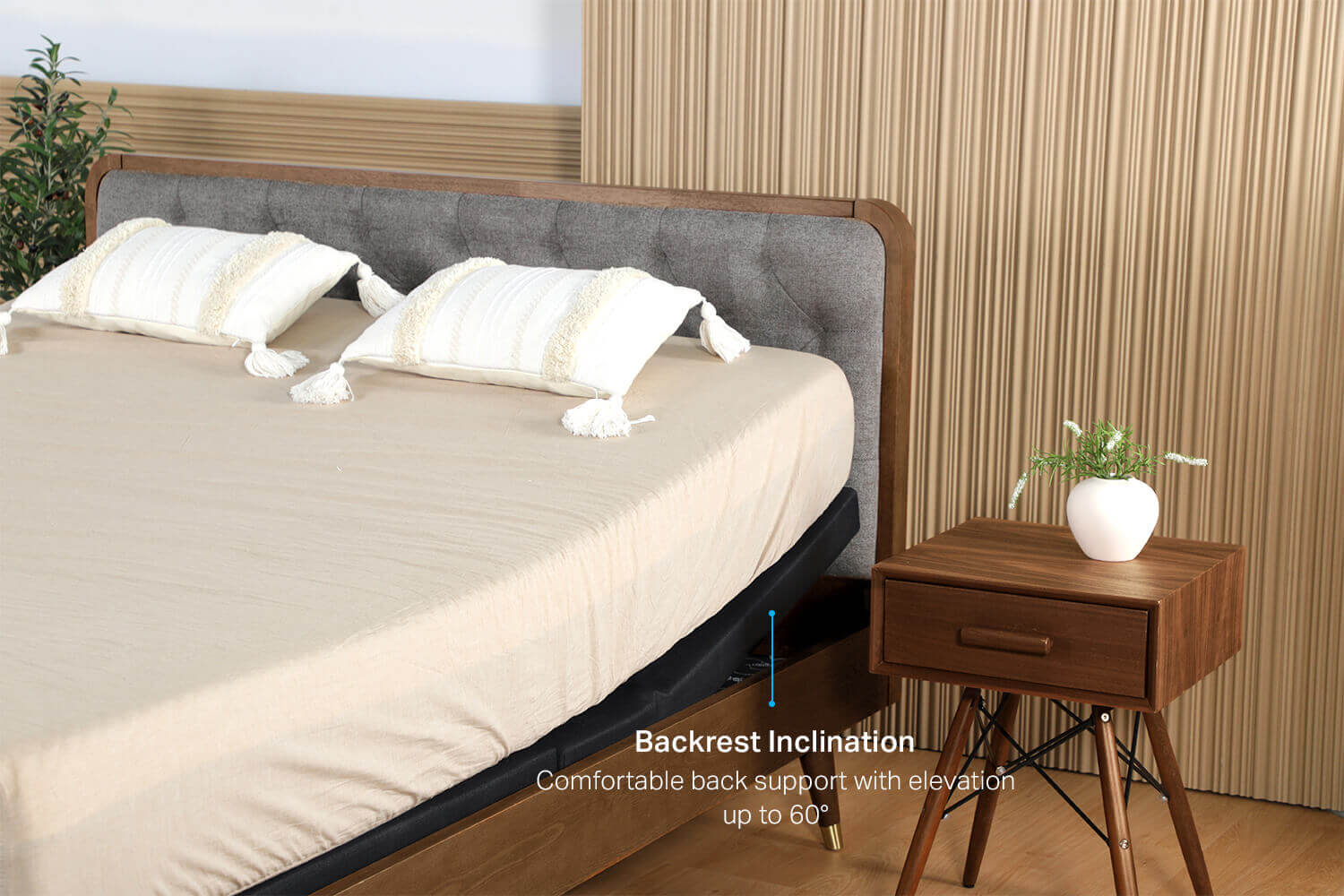 Backrest Incline Adjustable Bed 2 - Comfort Furniture