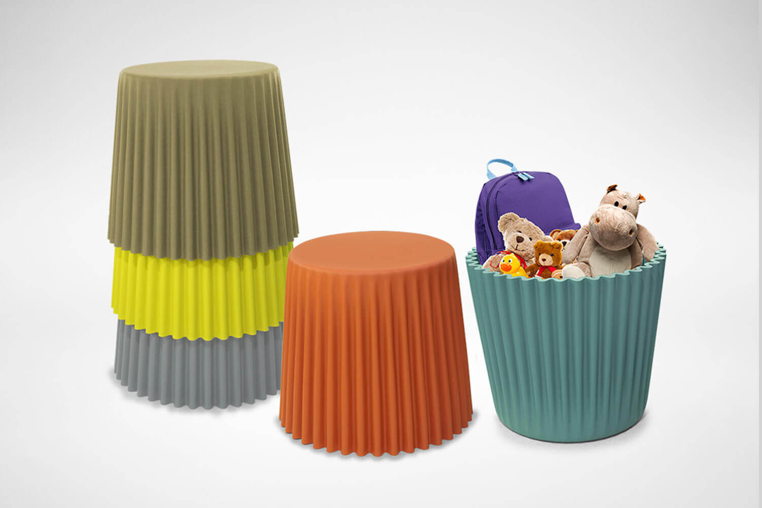 Cupcake Storage Stool 2 - Comfort Furniture