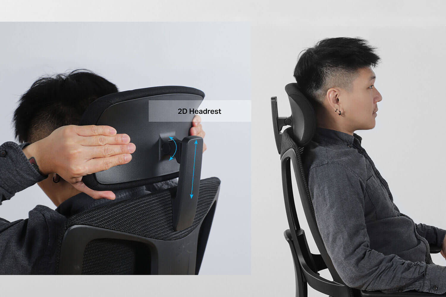 Dellis Adjustable Headrest to Preference Office Chair - Comfort Furniture