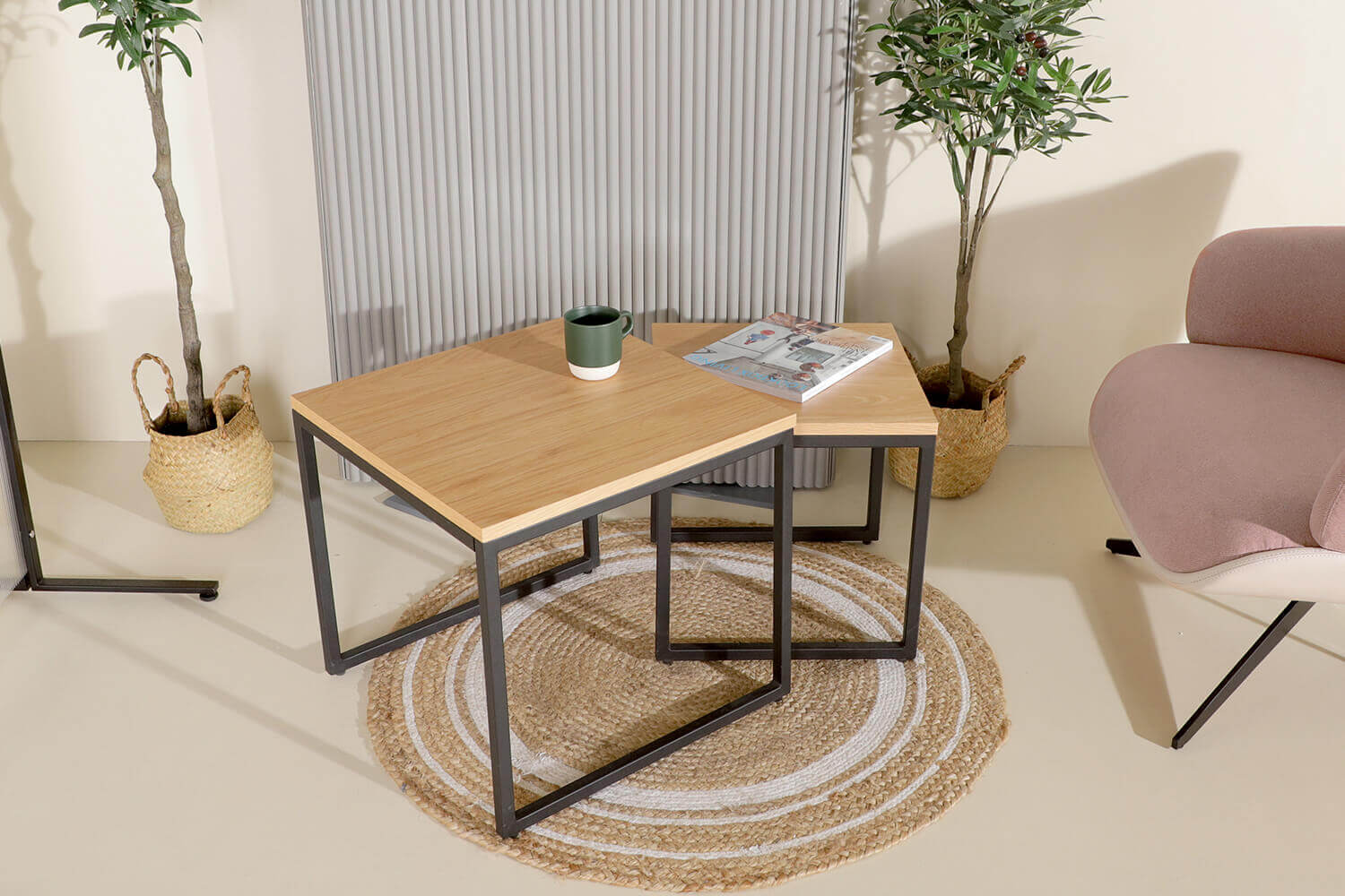 Dina 2 in 1 Nestable Coffee Table 2 - Comfort Furniture