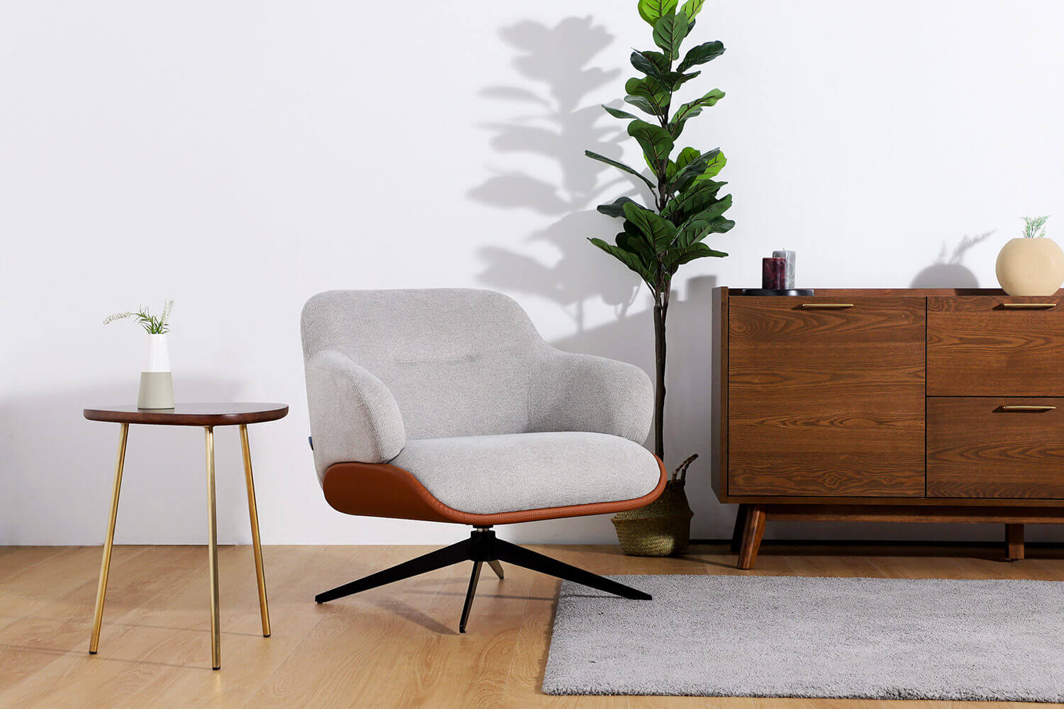 Gwendolyn Lounger and Irvi Coffee Table and Prisca Sideboard - Comfort Furniture