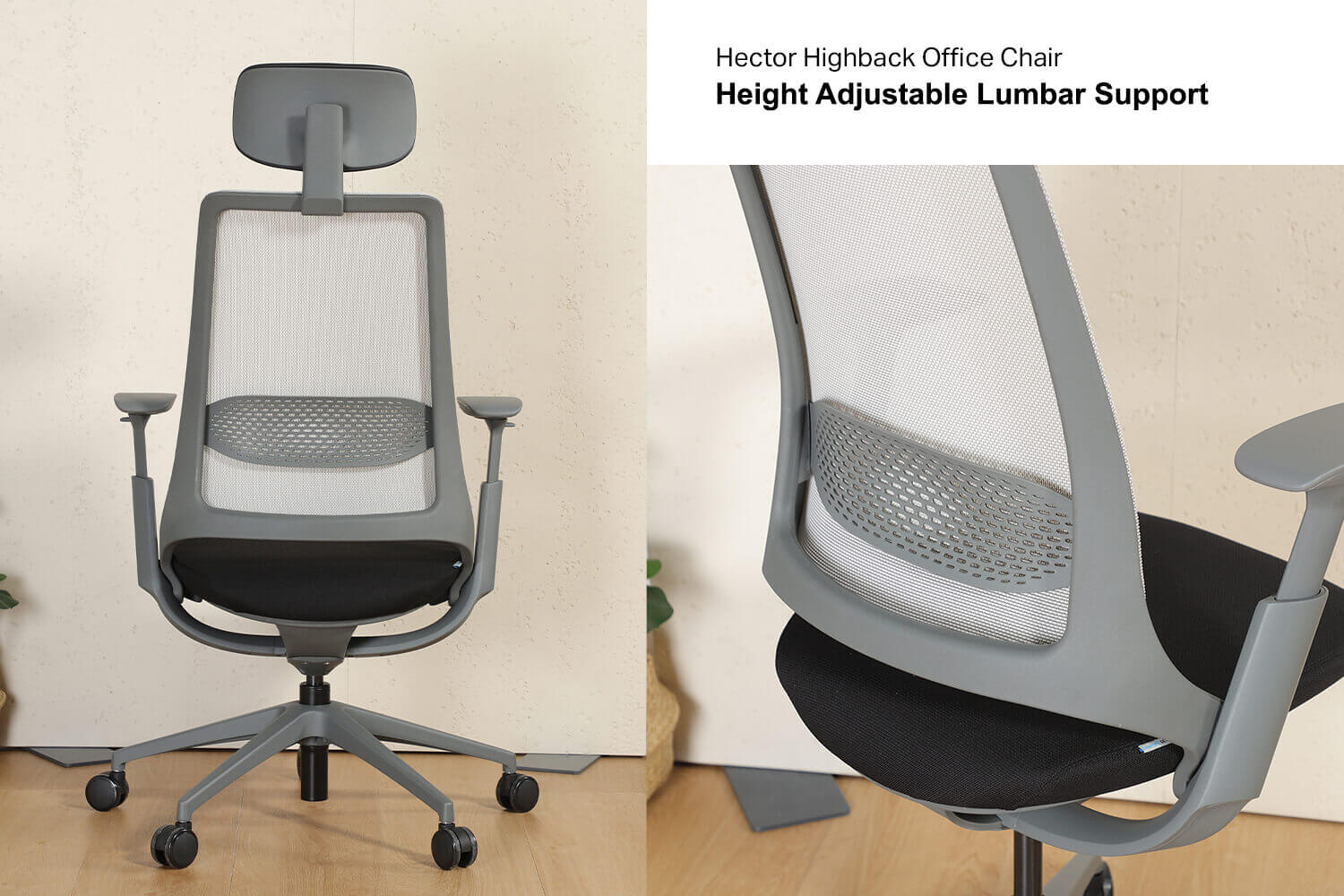 Hector Highback Office Chair Lumbar Support - Comfort Furniture