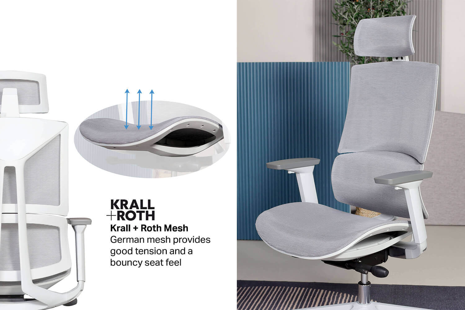 Odessa Mesh Upholstery Office Chair - Comfort Furniture