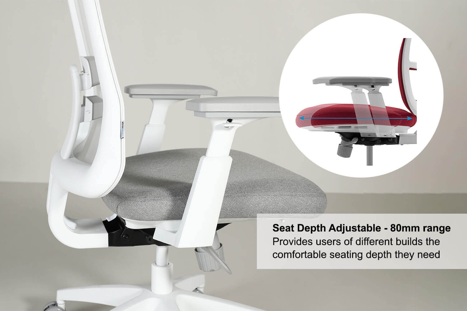 Stellar Seat Office Depth Adjustable - Comfort Furniture