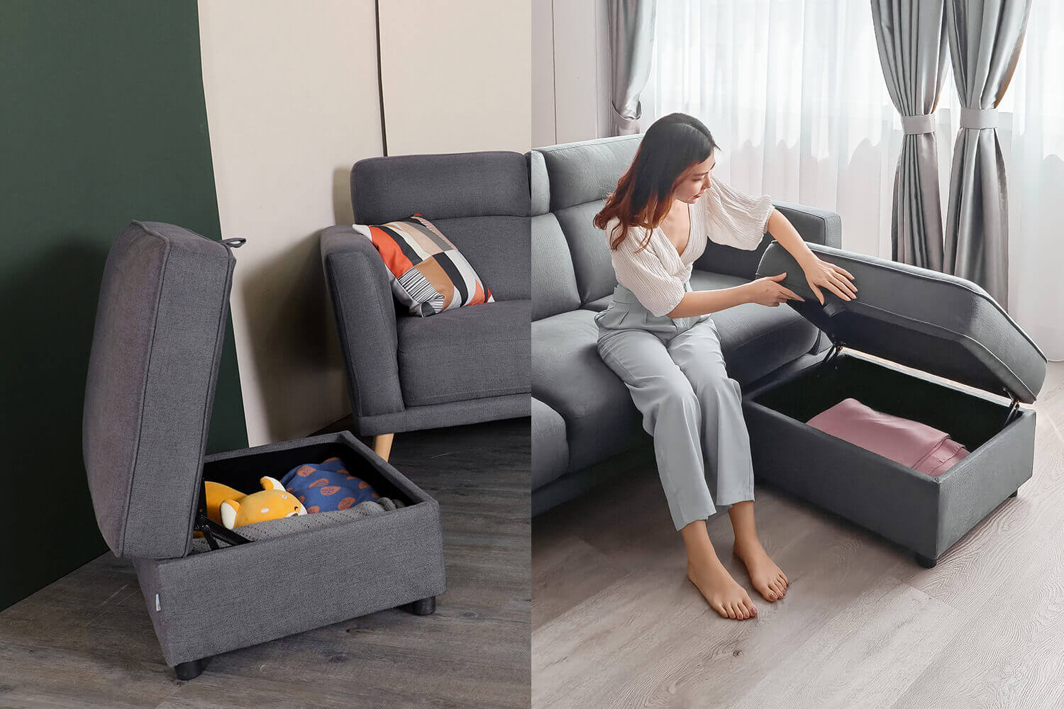 Storage Space Treasure Ottoman 1 - Comfort Furniture