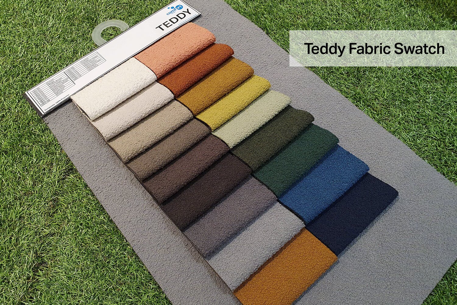 Teddy Fabric Swatch Boucle - Comfort Furniture
