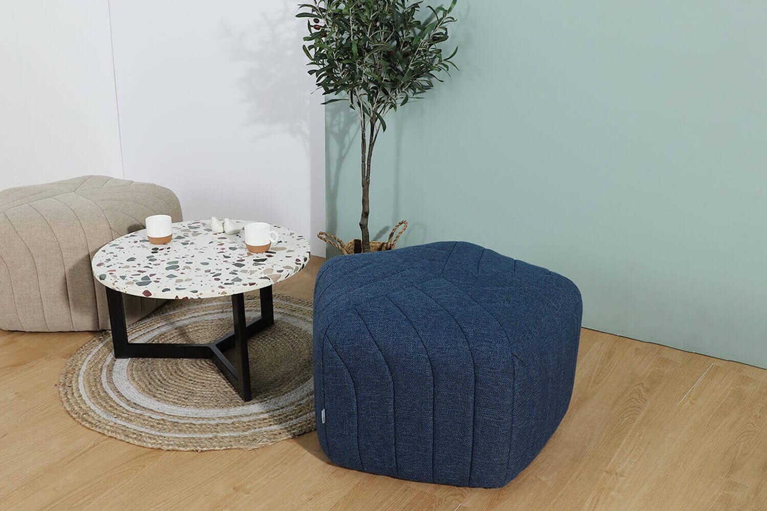Torino Pouf Terrazzo x Lola Coffee Table - Comfort Furniture