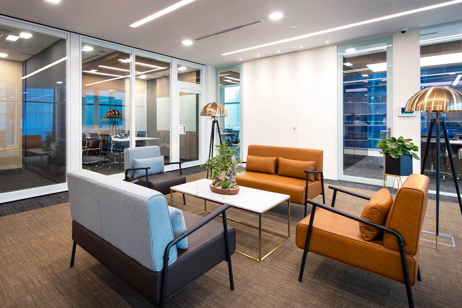 2 Seater 1 Seater Sofa Corporate Interior - Comfort Furniture