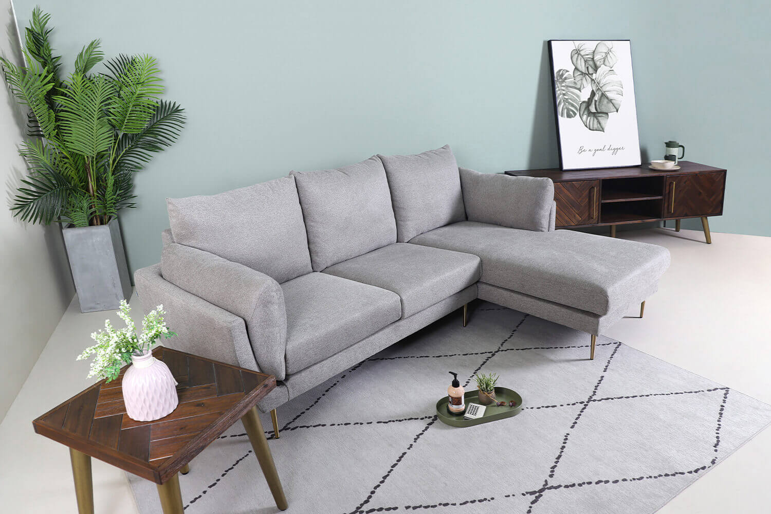 Ginette L Shaped Sofa Modular 1 - Comfort Furniture
