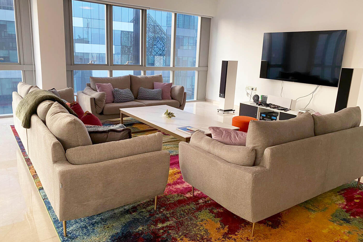 Ginette Sofas Large Living Room - Comfort Furniture