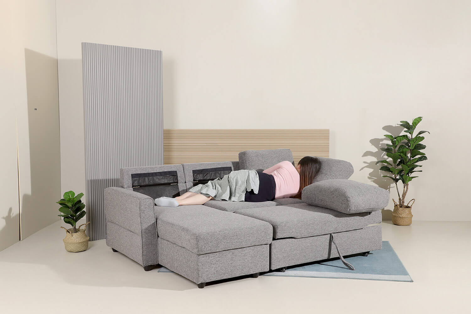 Leonard Sofa Bed Storage 2 - Comfort Furniture