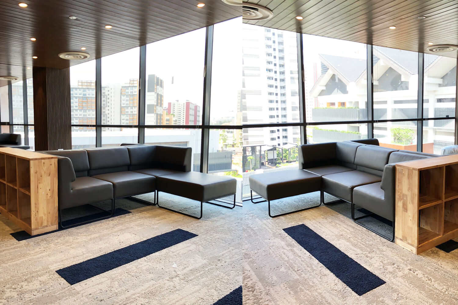 Owen L Shaped Sofa Office - Comfort Furniture