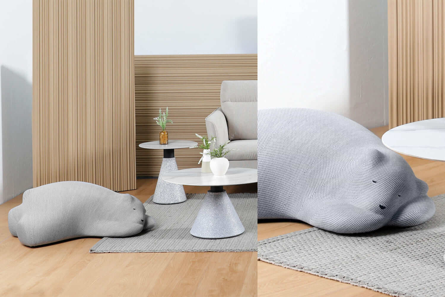 Polar Bear Pouf for Children - Comfort Furniture