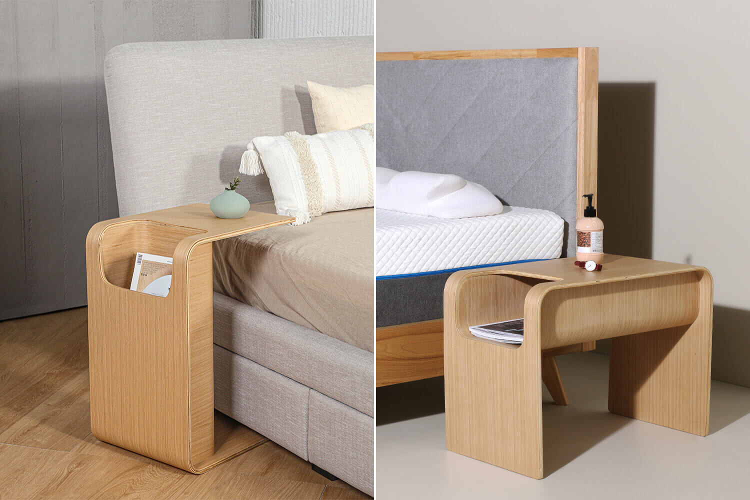 Delilah Bedside Table (Natural Color) - Comfort Design Furniture